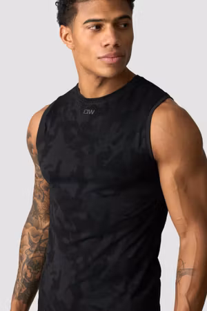 Sculpt Seamless Graphic Linne M Svart