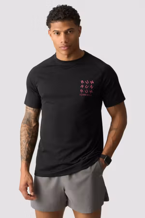 Mirage Mesh Raglan T-shirt Svart