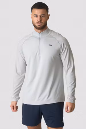 Stride 1/4 Långärmad Vit Snö