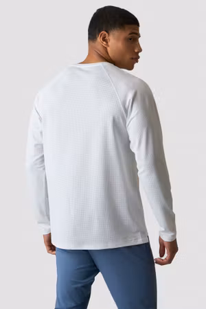 Träningsmesh Långärmad Herr Vit