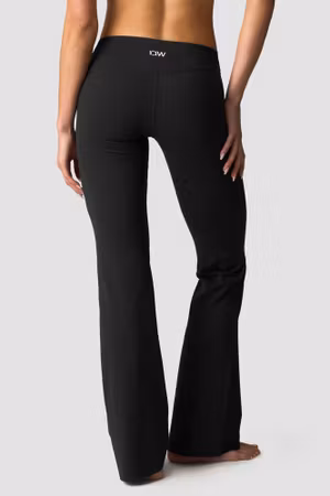 Nimble Flare Tights Låg Midja Wmn Svarta