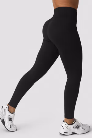 Define Seamless V-Shape Tights Black