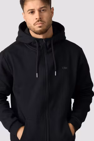 Everyday Zip Hoodie Herr Svart
