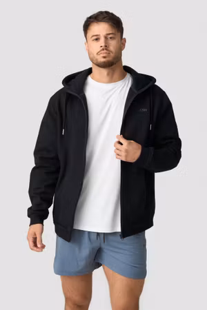 Everyday Zip Hoodie Herr Svart