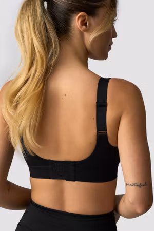 Essential Mid Support Sport-BH Svart