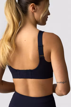 Essential Mid Support Sport-BH Marinblå