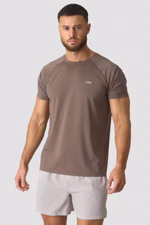 Träningsmelange T-shirt Herr Varm Grå Melange