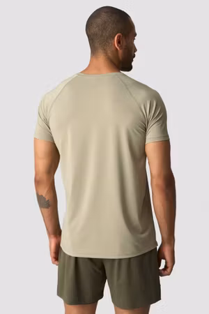 Träningsmelange T-shirt Herr Ljus Khaki Grön