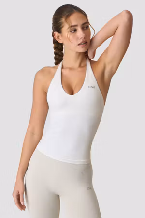Define Seamless Halter Neck Linne Vit Snö