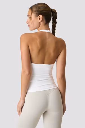 Define Seamless Halter Neck Linne Vit Snö