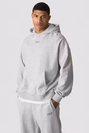 Essence Hoodie M Ljusgrå Melange