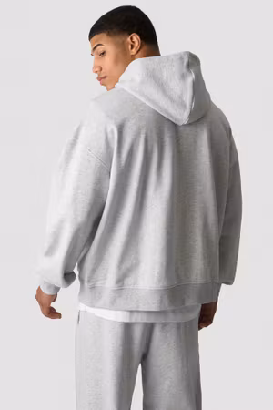 Essence Hoodie M Ljusgrå Melange