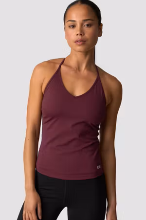 Nimble Strappy Linne Mörk Mahogany