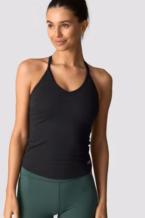 Nimble Strappy Linne W Svart