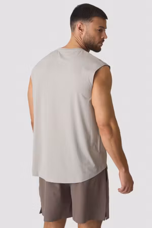 Stride Ärmlös T-shirt Molnig Grå