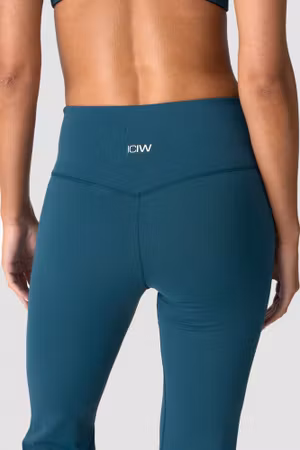 Nimble Flared Tights Blågrön