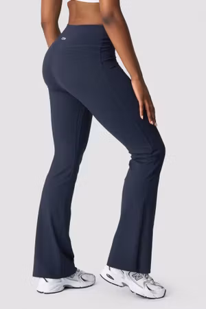 Nimble Flared Tights Marinblå