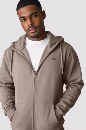 Everyday Zip Hoodie Herr Grå