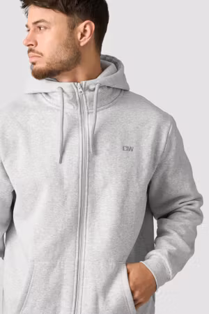 Everyday Zip Hoodie Herr Ljusgrå Melange