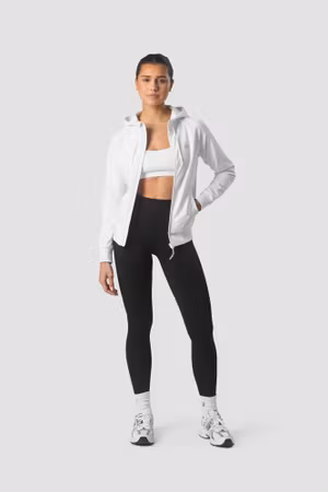 Aktivitets Zip Hoodie Wmn Vit