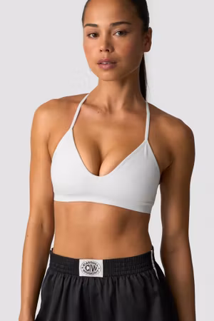 Smidig Seamless Strapless Sport-BH Vit Snö