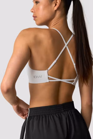 Smidig Seamless Strapless Sport-BH Vit Snö