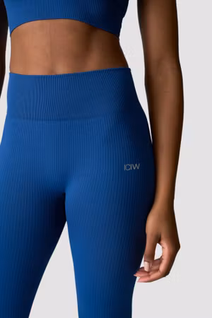 Ribbade Define Seamless Tights Mörkblå