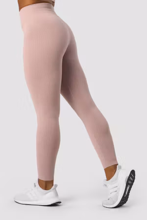 Ribbade Define Seamless Tights Ljusmauve