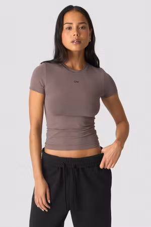 Essence Seamless T-shirt W Dusty Brown