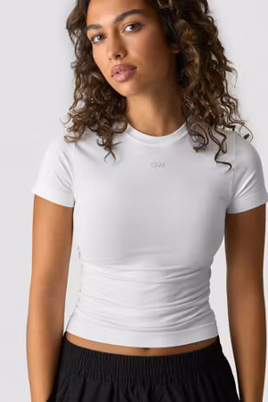 Essence Seamless T-shirt Vit Snö