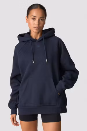 Everyday Hoodie Wmn Marinblå