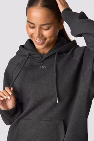 Everyday Hoodie Wmn Grå Melange