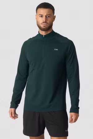 Stride 1/4 Longsleeve Wet Green