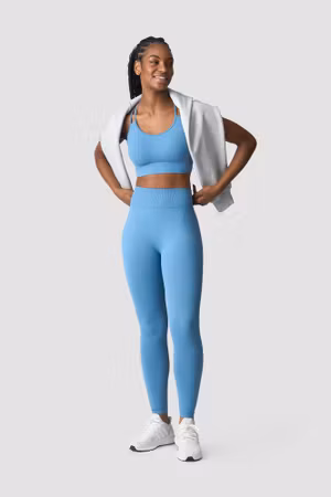 Define Seamless Tights Ljusblå