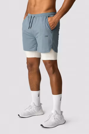 Stride 2-i-1 Shorts Herr Racing Blå