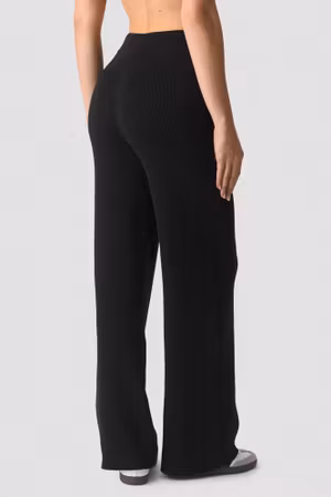 Soft Knit Pants Black