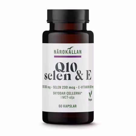 Närokällan Q10 200 mg + Selen & E 60 kapslar