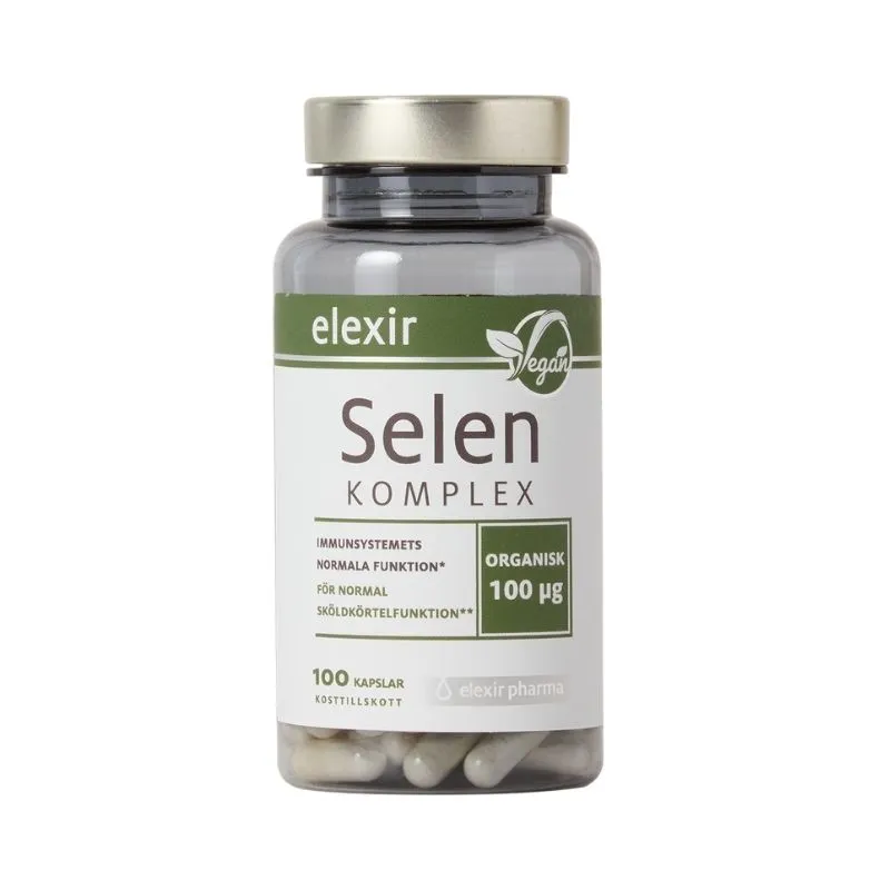 Elexir Pharma Organisk Selen 100 kaps