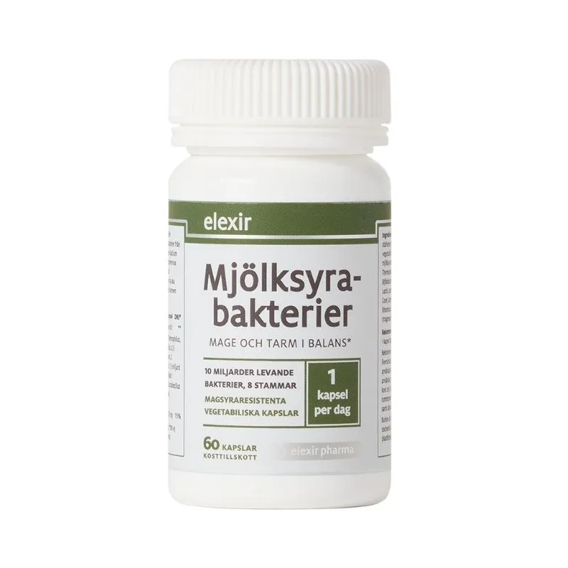 Elexir Pharma Mjölksyrabakterier 60 kaps