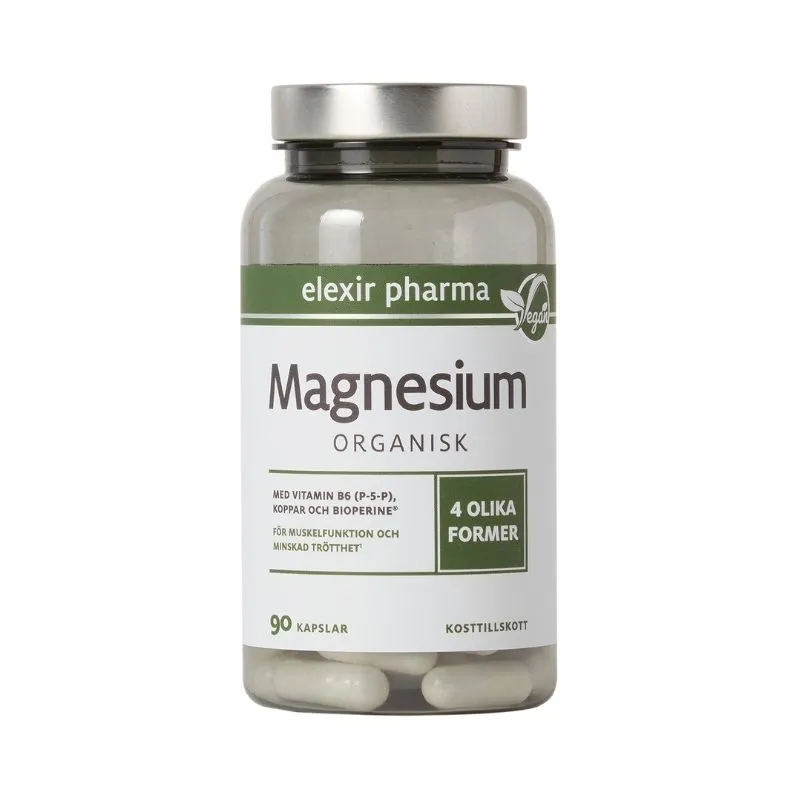Elexir Pharma Magnesium Organisk 90 kapslar