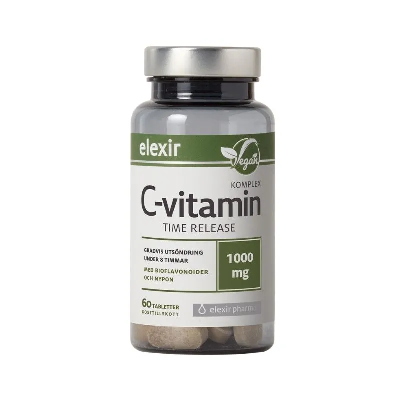 Elexir Pharma C-Vitamin Komplex Time Release 60 tabs