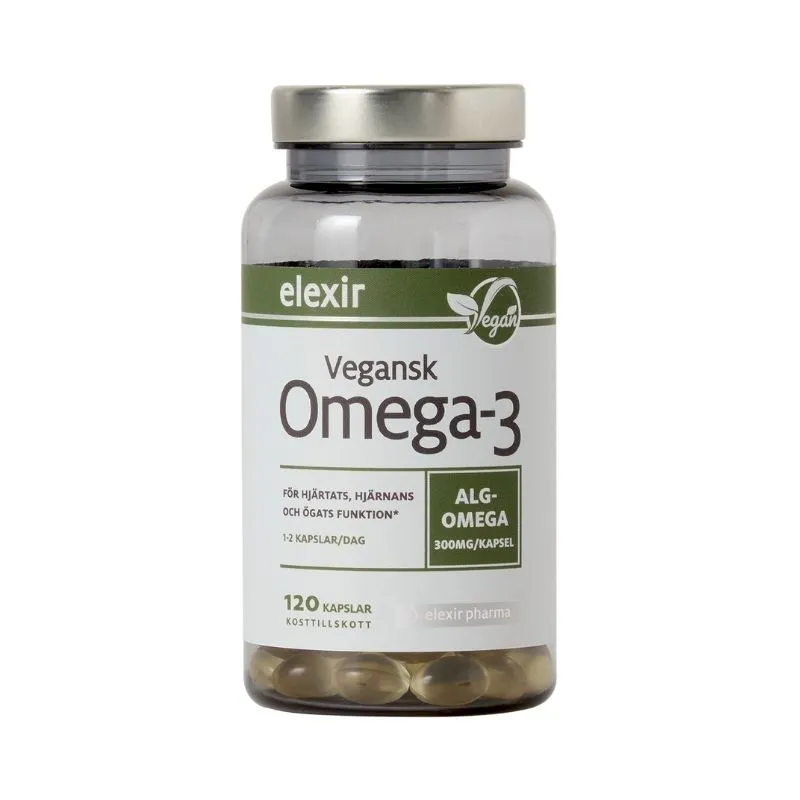 Elexir Pharma Omega-3 Vegan 120 kapslar