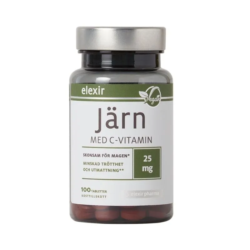 Elexir Pharma Järn med C-vitamin 100 tabletter