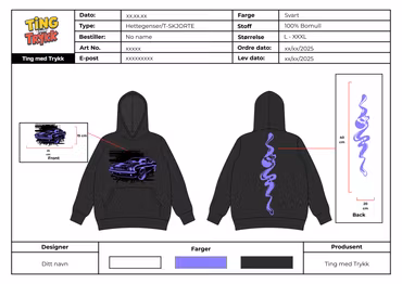 Eget design på T-skjorte