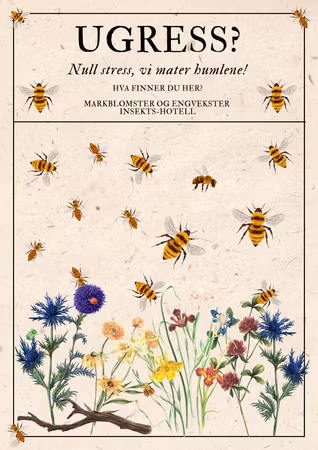 Metallskilt "Humleplakat"