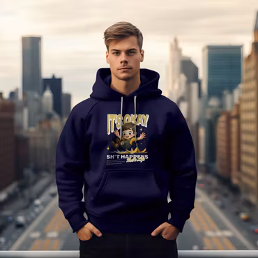 Hettegenser "Shit happens"