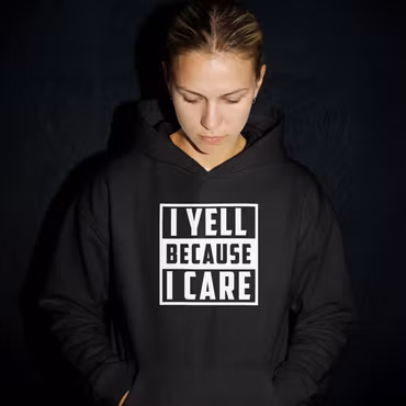 Hettegenser "I yell"