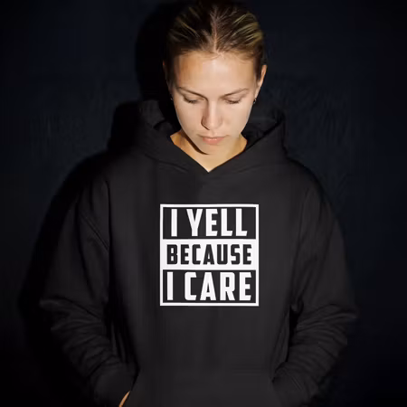 Hettegenser "I yell"