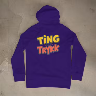 Trykk på hettejakke
