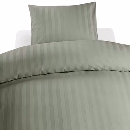 Satin Grön bäddset från 150x200 Enkeltäcke